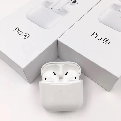 Color: White Only Communication: Wireless Function: Bluetooth Style: In-ear Model Number: Air Pods Pro 4 Frequency response: 2.4GHz Working time: 4-5 Hours Battery capacity: 200mAh/30mAh Working distance: 10-15m Bluetooth Version: V5.0