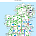 National roads in Ireland - simplified map