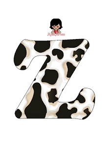 Abecedario de Piel de Vaca. Cow Leather Alphabet.