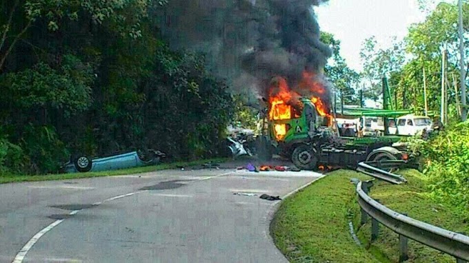 Kemalangan Ngeri Jalan Tamparuli - Ranau Kg.Kelawat