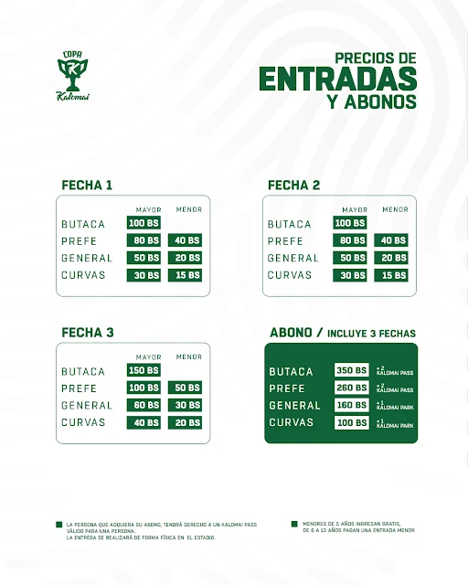 Venta de Entradas Copa Kalomai