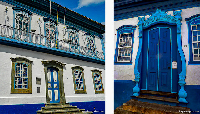 Casarões na Rua D. Pedro II, Sabará, Minas Gerais