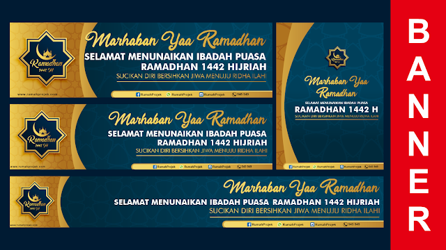 Download Template Desain  Spanduk Ramadhan  CDR Gratis 