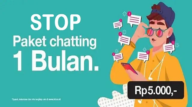 Cara Berhenti Paket Chatting 1000 3