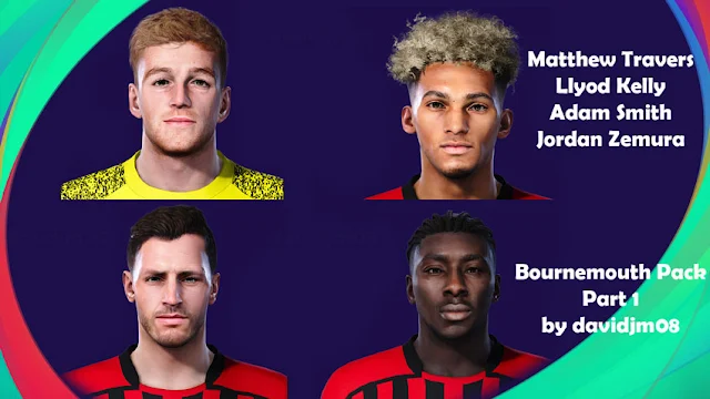 Bournemouth Facepack Part 1 For eFootball PES 2021