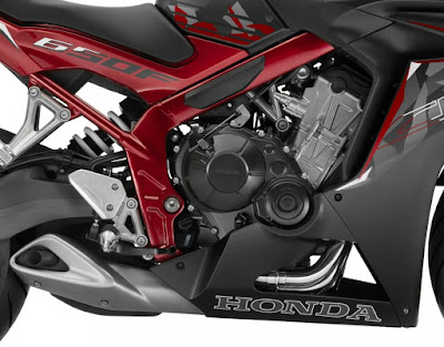 2016 Honda CBR650F ABS engine pose