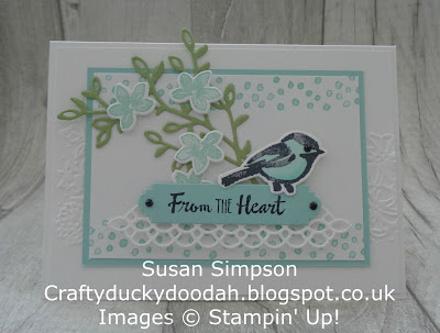 Stampin' Up! UK Independent  Demonstrator Susan Simpson, Craftyduckydoodah!, Petal Palette, Coffee & Cards Project February 2018, Supplies available 24/7 from my online store, 