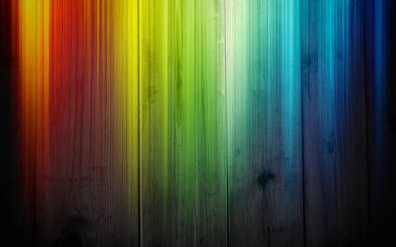 Rainbow Wood Wallpaper