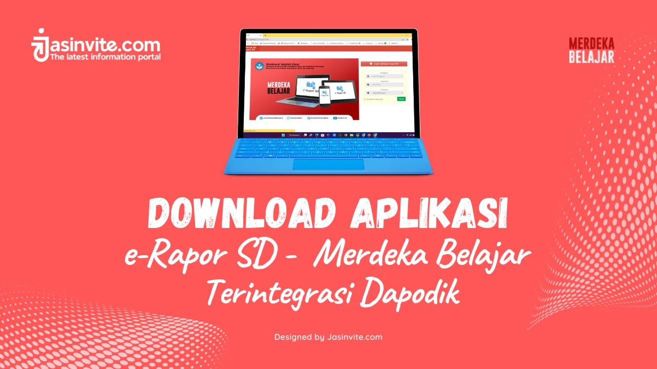 Jasinvite.com - Download Aplikasi e-Rapor SD Merdeka Belajar Terintegrasi Dapodik