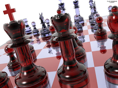 Chess Wallpapers: chess board color red