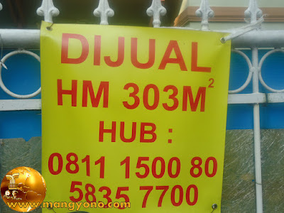 Rumah DIJUAL ... HM ... 303M .. HUB 0811 1500 80 atau 021 5835 7700