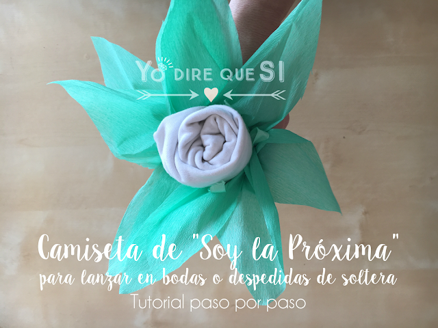 Camiseta de "Soy la próxima" para lanzar en tu boda o despedida. Tutorial paso a paso.