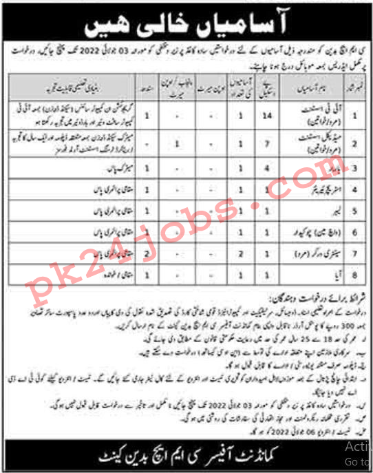 Pak Army Jobs 2022 – Pakistan Jobs 2022