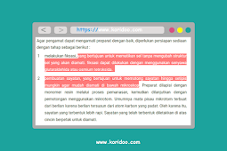 Cara Mengubah Warna Teks Ketika di Seleksi di Blog