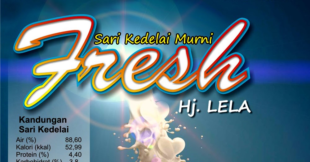  Desain  Label Susu Sari Kedelai Murni desain  corel foto 