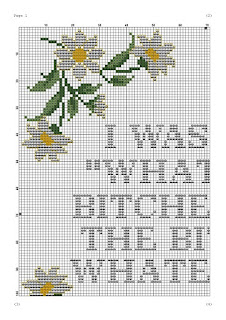 I was like whatever bitches cross stitch  - Tango Stitch