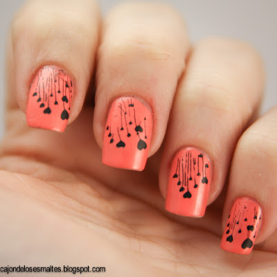 China Glaze Mimosa's before manis - stamping m83