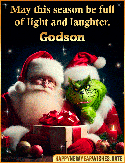 Merry Christmas Godson gif