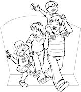 DIBUJOS DE LA FAMILIA PARA COLOREAR PINTAR (familia para colorear pintar )