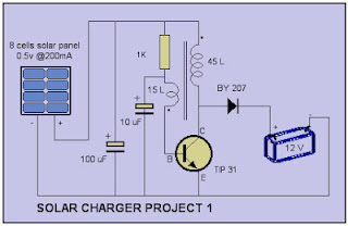 Solar charger circuit project