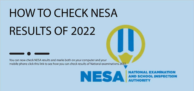 NESA Rwanda Examinations Results 2022 by SMS