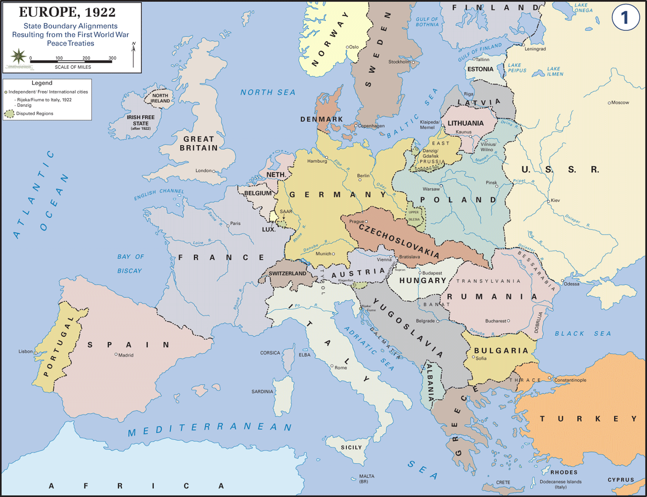 Map Of The World During World War 1 Map on Monday: World War I Redraws European Boundaries