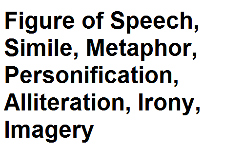 Figures of Speech With examples