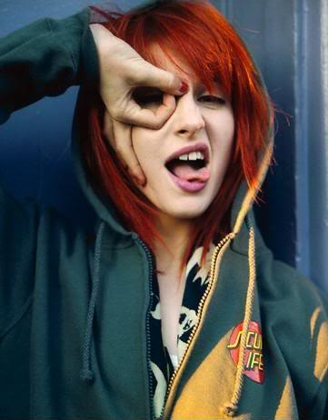 hayley williams red hair dye. hayley williams hair orange.