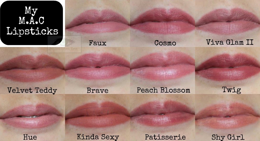 Behind Green Eyes My Mac Lipstick Collection 11 Shades Of Nude