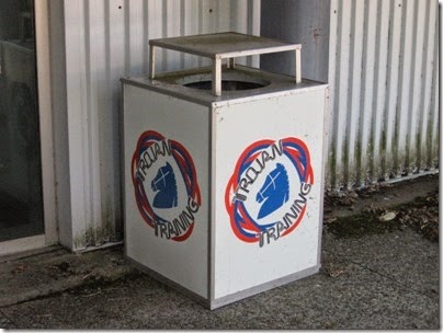 IMG_1990 Trojan Nuclear Power Plant Training Building Trash Can on May 13, 2006