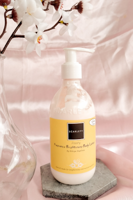 scarlett whitening body lotion freshy