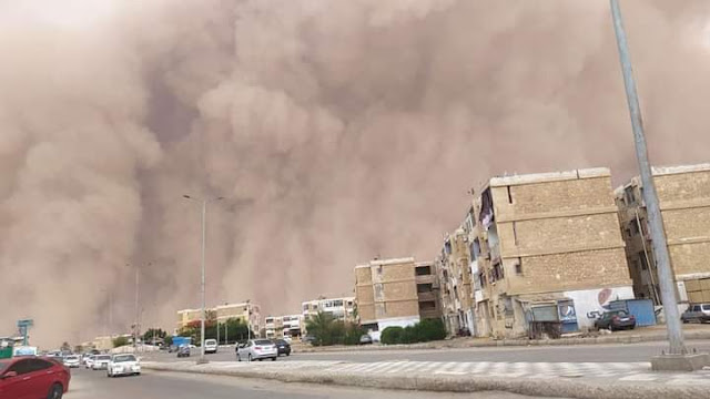 The sandstorm in Suez