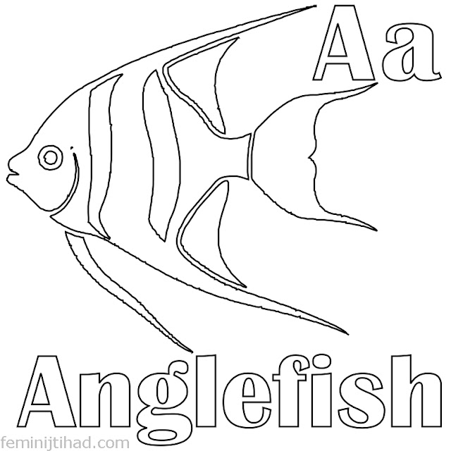 Download Anglefish Coloring Page PDF DOWNLOAD PDF