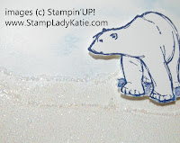 Card made with Stampin'UP! stamp set called Zoo Review and Iridescent Ice Embossing Powder.