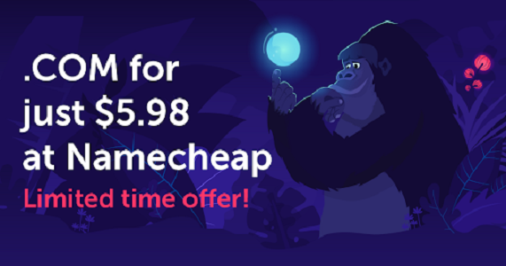 Namecheap's Valentine's Days Offer Ends Today