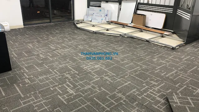 thảm tấm văn phòng đế cao su cao cấp