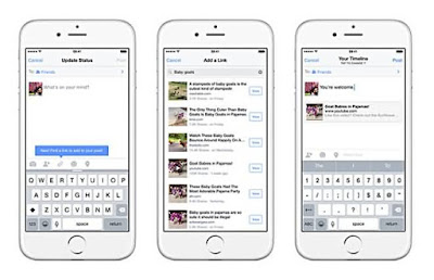 Facebook’s new ‘Add a Link’ feature lets you easily find and share Web links 