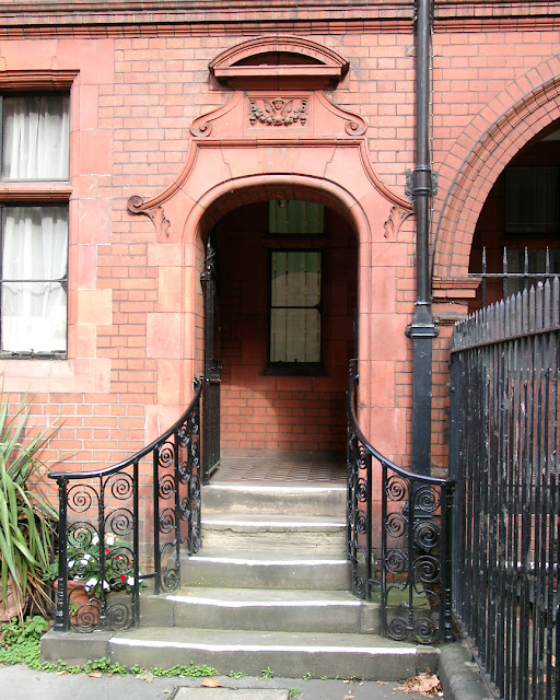 At the entrance of Mount Street Gardens, Mount Street, Mayfair, London