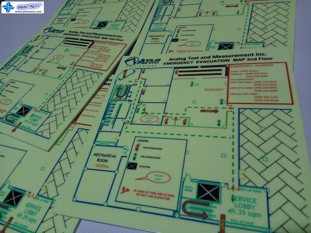 Photoluminescent Emergency Evacuation Map