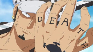 ワンピースアニメ ドレスローザ編 656話 トラファルガー・ロー タトゥー かっこいい トラ男 Trafalgar Law | ONE PIECE Episode 656