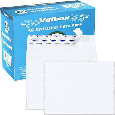 Greeting Card Envelopes, Size A6 (4.75in X 6.5in)