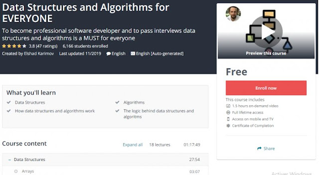 [100% Free] Data Structures and Algorithms for EVERYONE