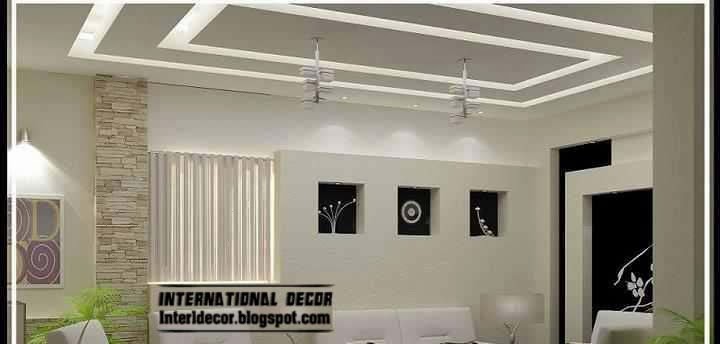 False ceiling pop designs with LED ceiling lighting ideas 2014