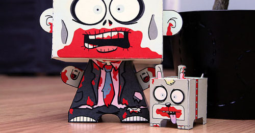 Zombie paper toy, Publicitário13