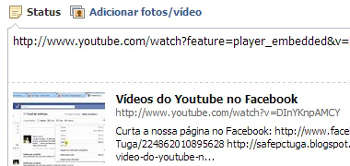 Colocar vídeo do youtube no facebook