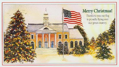 Patriotic Christmas Greeting Cards