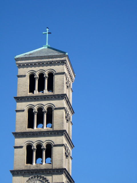 Church tower against the sky