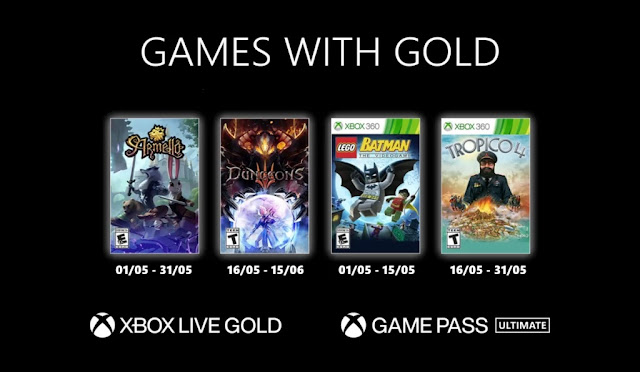 Xbox Live Gold : Les jeux de Mai 2021