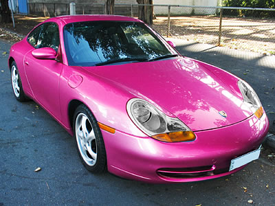 But a pink Porsche it's like a candyfloss threw up 