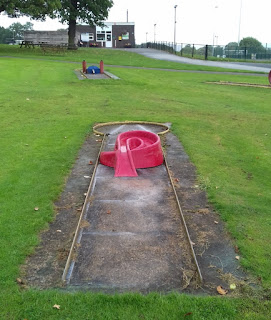 Crazy Golf course at Rowley Park Stadium in Stafford